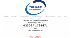 Desktop Screenshot of mobilcool.de